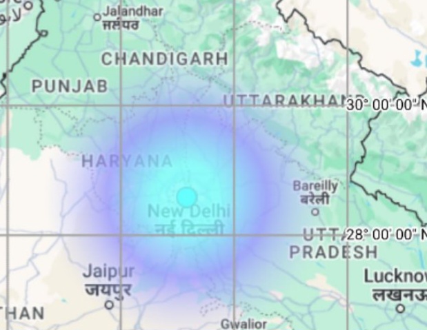 Tremors hit parts of North